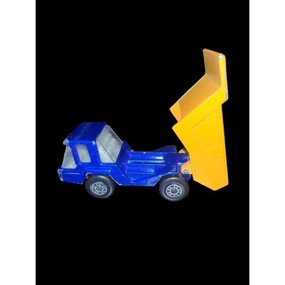 Vintage Matchbox Superfast‎ By Lesney No23 Atlas Diecast Blue Dump Truck England - Picture 3 of 10